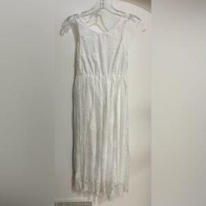 Elegant White Lace Dress